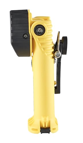 Streamlight Survivor 91831 Pivot 325-Lumen Right Angle Articulating Dual Beam Rechargeable Flashlight with 120V/100V AC/12V DC, Magnet and Clip, Yellow