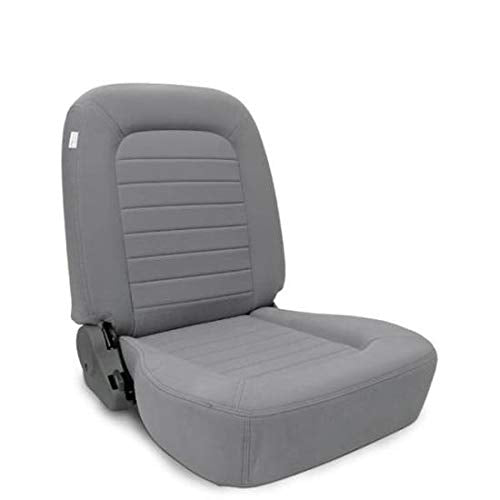 Grey Velour Racing Classic Low Back Recliner Right Seat ProCar by Scat 80-1550-62R