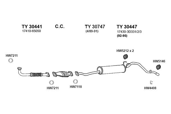 HW4408 Ansa - Exhaust Hanger