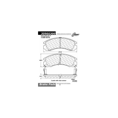 Sport Brake Pads StopTech 309.05300 with Shims and Hardware