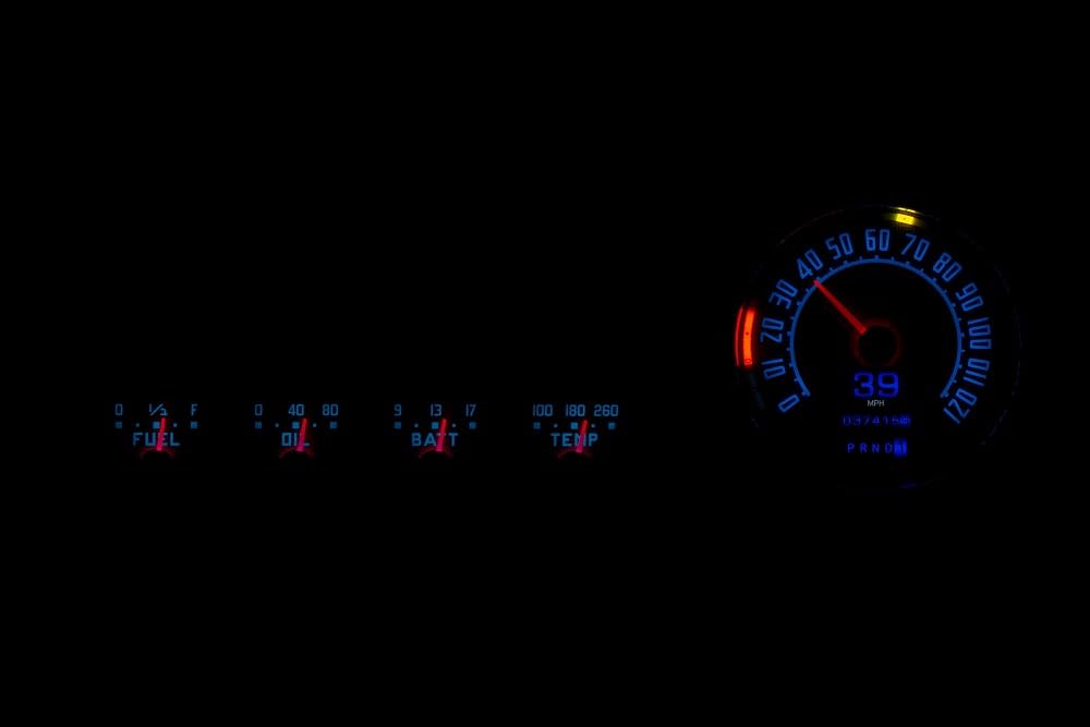 Dakota Digital Retrotech Gauge RTX-42F-X Instrument System Compatible with 1942-48 Ford Car