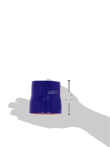 HPS Silicone HTSR-250-275-BLUE High Temperature 4-ply Reinforced Reducer Coupler Hose, 50 PSI Maximum Pressure, 3" Length, 2-1/2" > 2-3/4" ID, Blue