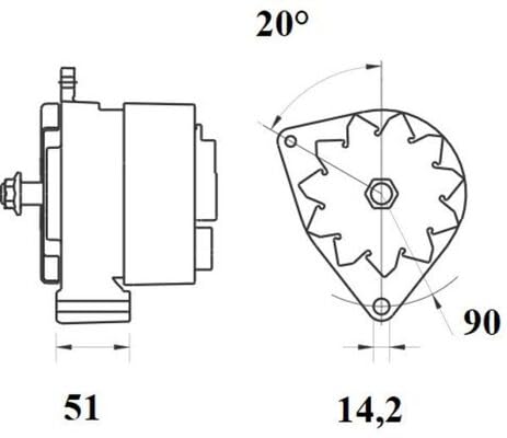 Alternator Mahle - MG444