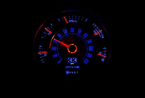 Dakota Digital Compatible with 1961-66 Ford Pickup Truck RTX-66F-BRO-X and 1966-77 Bronco Retrotech Gauge Instrument System