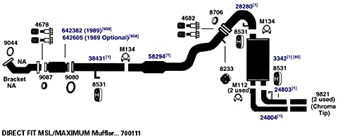 U Clamp AP Exhaust - M112