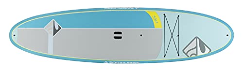 Sōlr Boardworks | Stand Up Recreational Paddleboard | X-Shot Epoxy Hardboard with Paddle | 10' 6" | Blue/Yellow/Grey, 4440720527