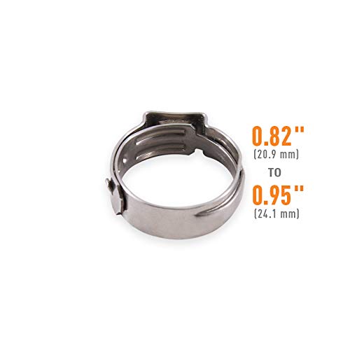 Stainless Steel Mishimoto Ear Clamp, 0.82"-0.95" (20.9mm-24.1mm)