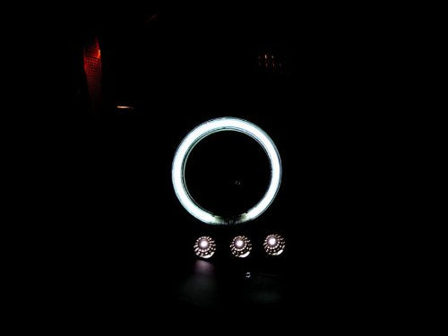 Halo Anzo USA Projector Black Headlight 121446