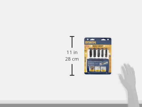 IRWIN Deep Well Bolt Extractor Set for Bolts, 5-Piece (3094001)