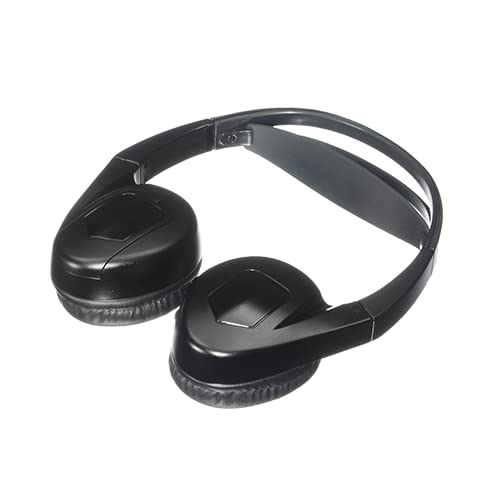 Overhead Monitors Audiovox VODP10 with 2 Wireless Headphones, DVD Players with Three Snap-on Bezels in Black, Shale and Pewter