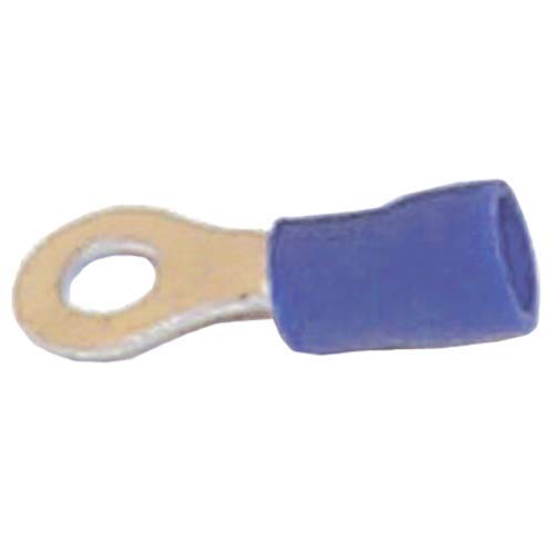 Sierra International EC63130 Blue Insulated Ring Terminals for 16-14 Gauge Wire (10 Pack), Size 10