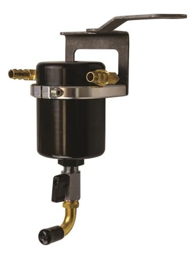 Moroso Air/Oil Separator Catch Can 85533, Fits 2014-2018 GM Trucks (Silverado/Sierra/Tahoe/Yukon), 2019 Limited/Legacy, Large Body in Black
