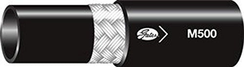 Gates Synthetic Rubber 16M500XREEL Hydraulic Wire Braid Hose, 165' Length, 1" ID, 500 Working PSI, 40°F to +212°F Temperature Range