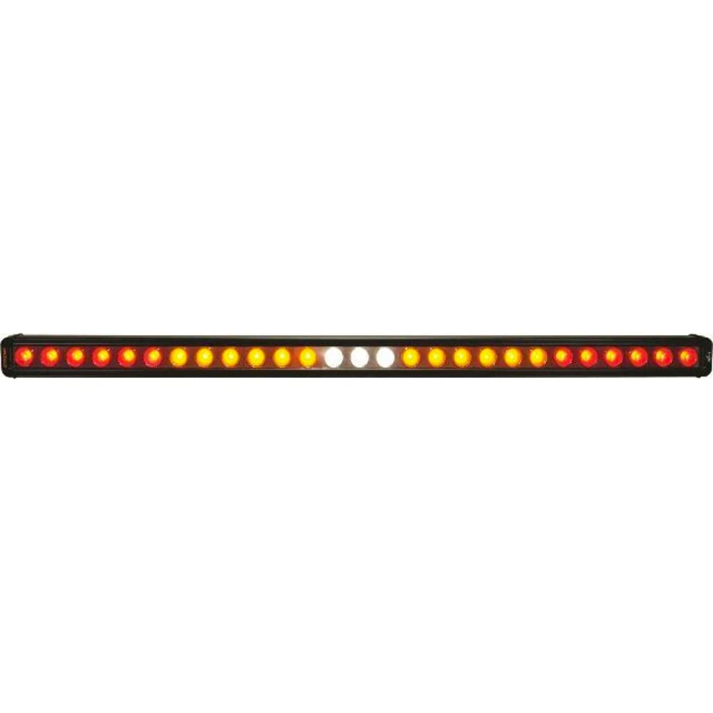 Vision X Lighting Chaser LED Light Bar 9908779 35 in. 27 Red/Amber/White/Amber/Red LEDs Single Row w/o Flasher Stock Code XIL-CBSR27NF