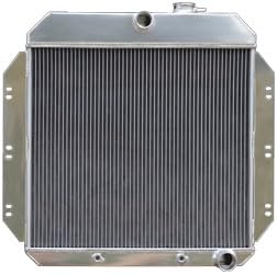 ALR62C2 Brothers Trucks Radiator - Aluminum - Auto - V8-2 Row