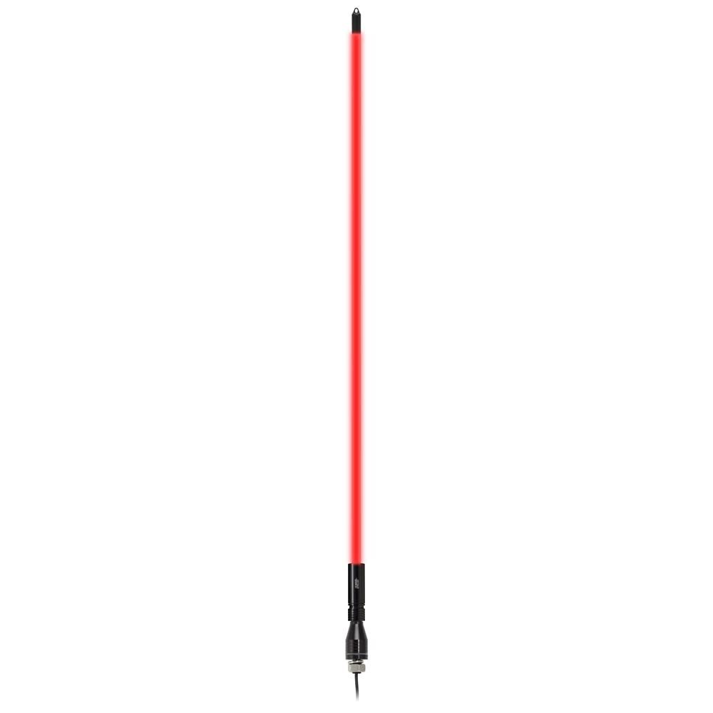 Metra Electronics - Fiber Optic Single Color Whip Antenna 4ft - Red (MPS-FORWHIP4) Whip Antennas