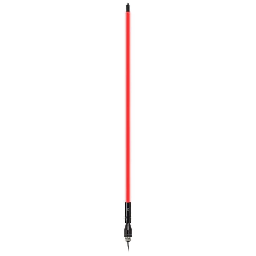 Metra Electronics - Fiber Optic Single Color Whip Antenna 4ft - Red (MPS-FORWHIP4) Whip Antennas