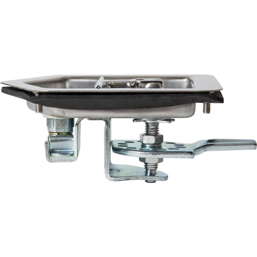 Folding T-Handle Latch Buyers Products L8816 – Stainless Steel Lock for Truck Tool Box, Trailer Tool Box, Cabinets, Storage Chests – Adjustable Cam, Water-Tight, Heavy-Duty Door Lock, Includes Key Set