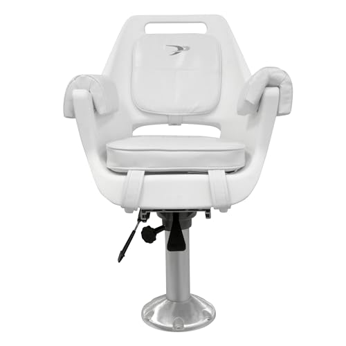 8WD007-710 Wise Deluxe Pilot Chair with Cushions, Mounting Plate, Fixed Height Pedestal and Seat Slide