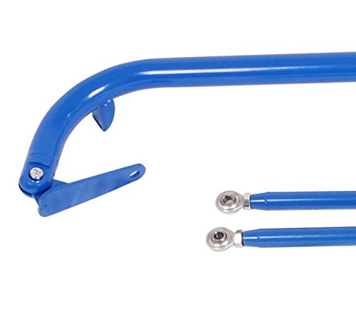 NRG Innovations 49-Inch Harness Bar, Universal Roll Bar for Racing Seats & 4/5/6 Point Harness, Midsize Vehicle Fit, Blue, NRG-HBR-002BL