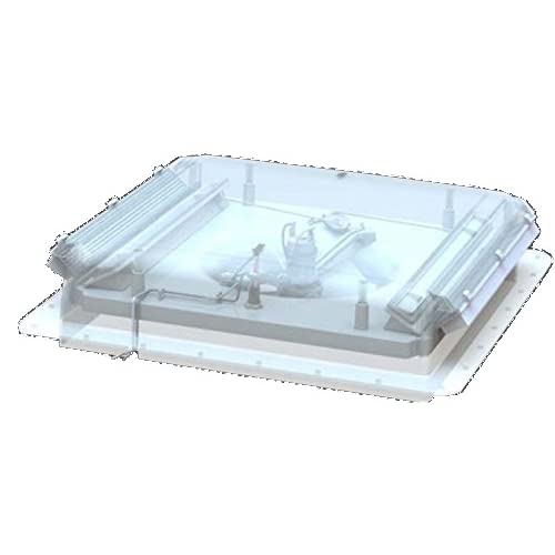 EZ-Breeze DOMETIC 800500 Ventilation Fan Model 500-14" x 14", Non-Powered, White