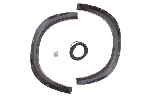 Lund Elite Series RX204TB Black Rivet Style Textured Rear Fender Flare - 2 Piece