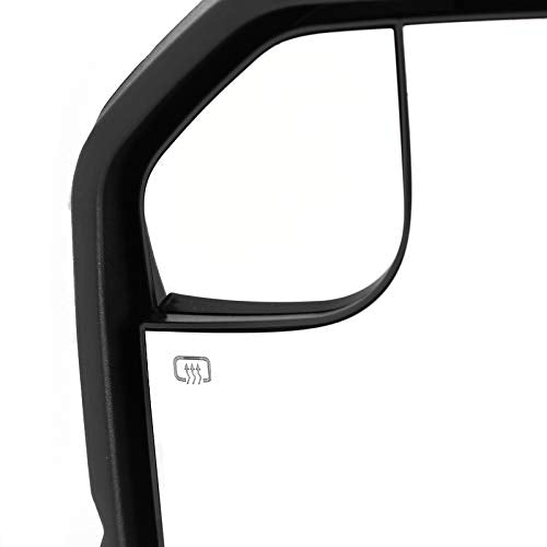 Chrome Spec-D Tuning Power + Heated + LED Turn Signal Left Driver Side Mirror Compatible with 2015-2020 Ford F150 F-150