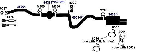 Exhaust Bolt/Spring AP Exhaust Products 4974