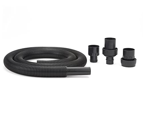 8 Ft x 1.5 Inch Diameter Shop-Vac Hose, Flexible Vinyl Construction, Compatible With Standard 1.5 Inch Inlets, (1-Pack)