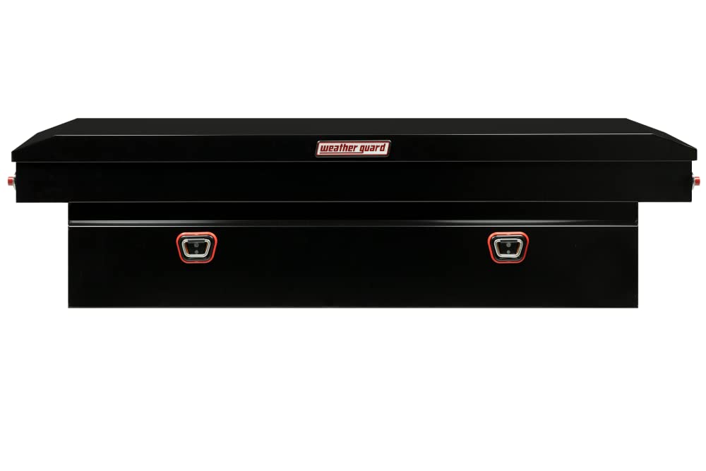 Saddle Weather Guard Truck Tool Box Steel Standard Gloss Black
