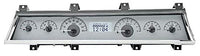 Dakota Digital Dash Analog Gauges 66 67 Chevelle Chevy El Camino Silver Alloy White VHX-66C-CVL-S-W
