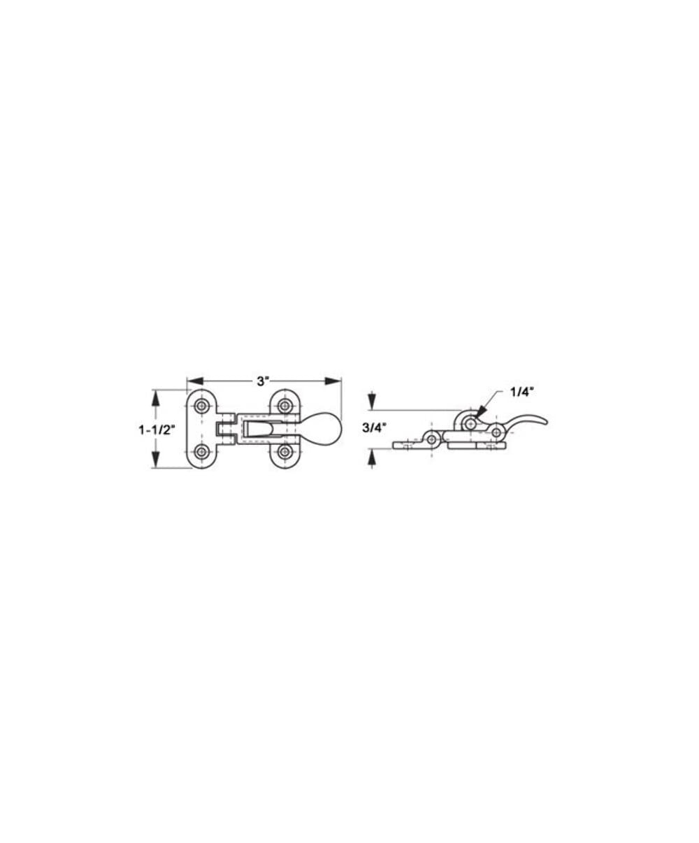 Anti Rattle Latch Seadog 2211001 Stainless