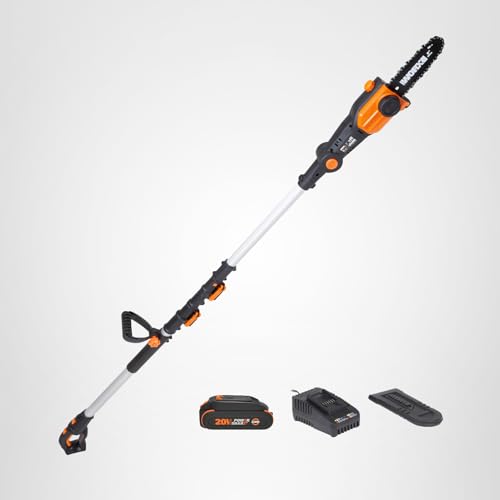 20V Worx Nitro 8 '' cordless pole chainsaw 2.0 Ah battery and charger included WG349