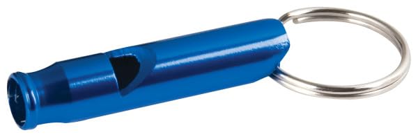 Anodized Aluminum Whistle Performance Tool W3211 with Key Ring - Small Fishbowl Packaging, US Patents D673370 and D685580