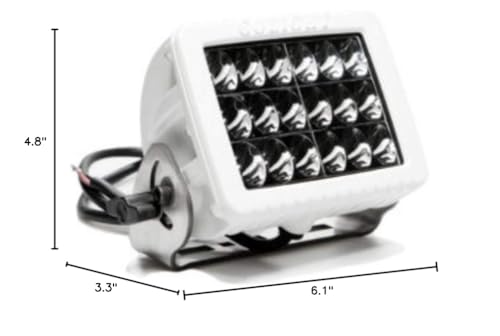 Go Light Golight GXL LED Flood Light, Fixed Mount, Marine Grade, White