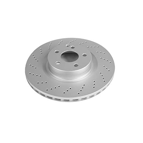 Power Stop Front EBR1265EVC Coated Geomet Brake Rotor For Mercedes-Benz C250 2012-2016, Mercedes-Benz E400 2013-2016, Mercedes-Benz E550 2010-2011, Mercedes-Benz E550 2015-2017 [Model Specific]
