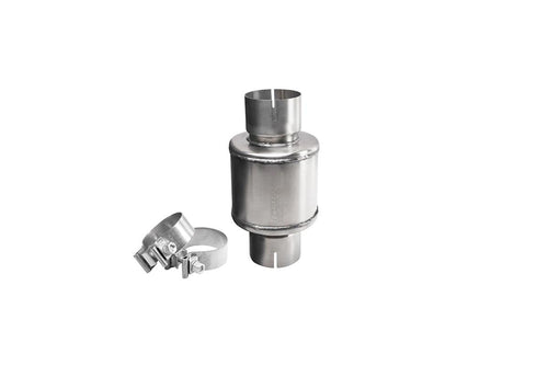 304 Stainless Steel Corsa 2.75in Pro Series Packed Resonator (Slip Fit) (2-3DB) w/ 2 Clamps -Brushed (PKM2009)