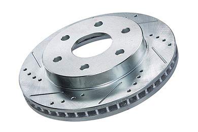 Rear Power Stop EBR1209XPR Drilled & Slotted Evolution Rotor Pair