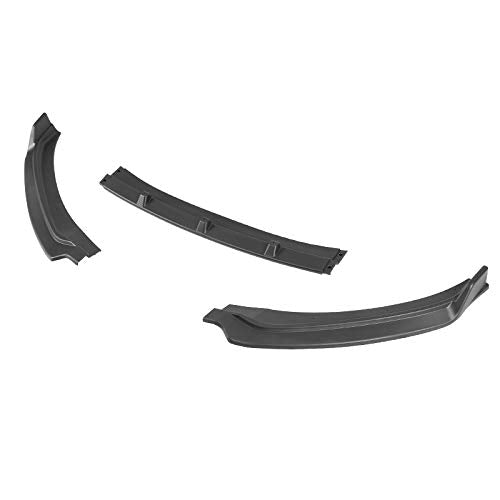Matte Black Spec-D Tuning Front Bumper Lip Spoiler Body Kit 3PC Compatible with 2017-2018 Hyundai Elantra
