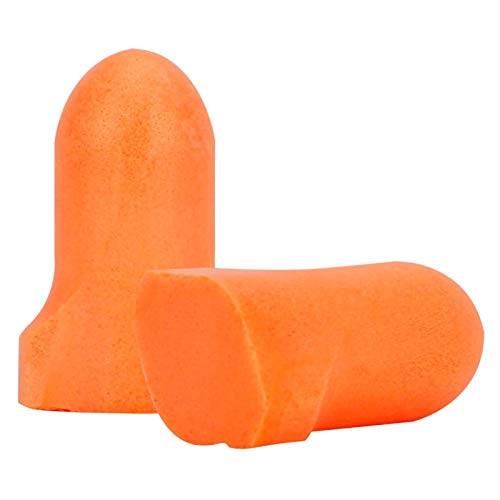 Mega T-Fit Protective Industrial Disposable Soft Polyurethane Foam Ear Plugs 200 Pair Per Box NRR 32