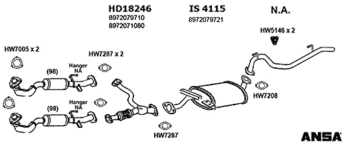 Exhaust Pipe Flange Gasket New for Outback Impreza Legacy Odyssey Forester A4 Qu