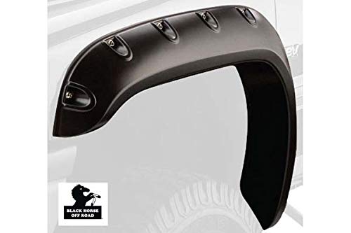 Fender Flares Black Pocket Style Black Compatible with 2007-2013 Toyota Tundra Black (Excluding Model with mud Flaps)-FF-TOTUL-SM-PKT-07