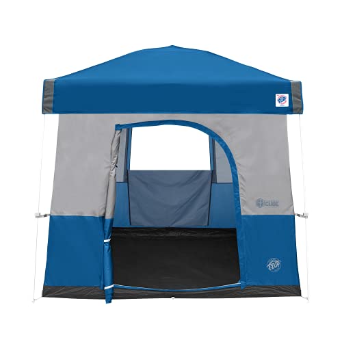 Camping Cube Sport E-Z UP, Converts 10' Angled Leg Canopy into Camping Tent, Royal Blue (Canopy/SHELTER/Poles NOT Included)