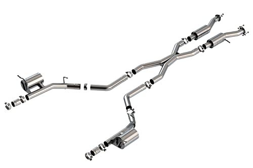 BORLA Cat-Back Exhaust System 140887 for 2021-2023 Dodge Durango SRT Hellcat 6.2L V8 Automatic Transmission All Wheel Drive 4 Door (No 2022 Model). BORLA System Does NOT Include Tips. Reuse O.E. Tips.