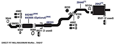700217 AP Exhaust Products Muffler Exhaust