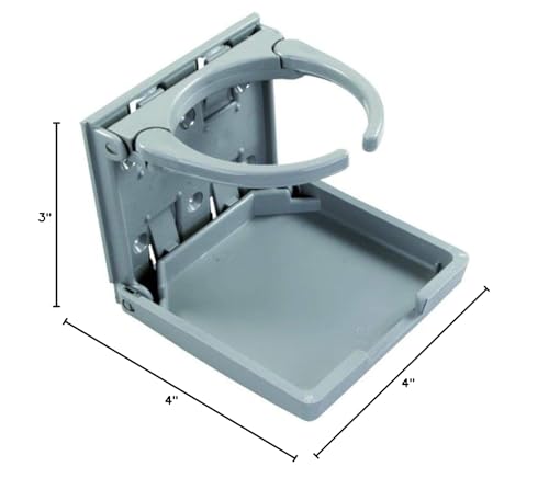 Adjustable JR Products 45622 Gray Cup Holder