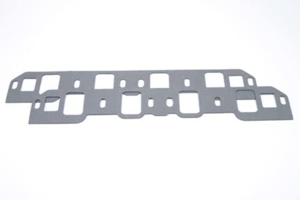 Intake Manifold Gasket SCE, 0.062 in Thick, 1.5 x 2.24 in Rectangular Port, Composite, 18 and 15 Degree Head, Small Block Ford, Pair