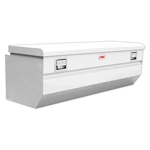Single Lid RKI M58U-1NM Steel Chest Box with Offset for Fullsize, White