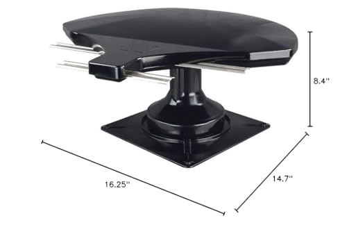 Rayzar z1 Winegard RZ-6035 RV TV Antenna (HD, Digital, 4K Ready, ATSC 3.0 Ready) - Black