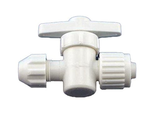 Plastic Flair-It Stop Valve F Nut, 0.5" Size 16881